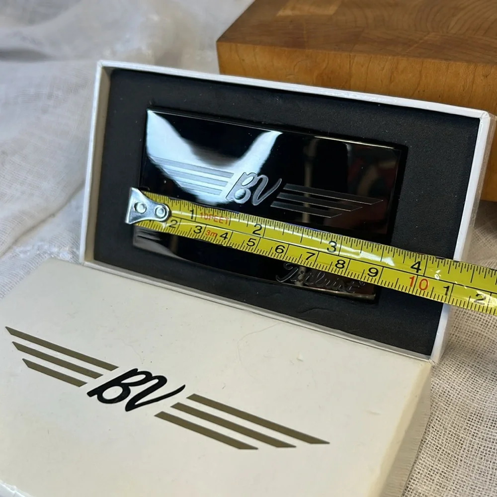New in Box Titleist Bob Vokey belt buckle dark stainless steel